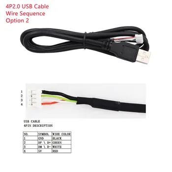 1m 1,5 m 2m 3m 5m 4P2.0 USB Kabelį, Signalo Anti-trukdžių Apsaugota Vielos Kabelis USB Kamera, Variantas 2