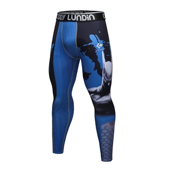 Cody Lundin Vyrų Sweatpants Suspaudimo Quick Dry Poliesteris Stora Fitneso Treniruotės Antblauzdžiai Vyrų Gimnastikos Triko MMA BJJ Kelnės