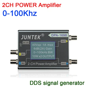 DYKB 0-100KHz Dual Channel DDS funkcija signalo generatoriaus, vairo stiprintuvo signalo šaltinis sine wave 