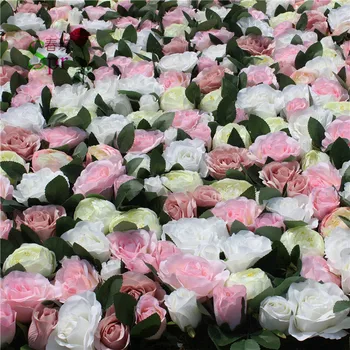 SPR Nemokamas Pristatymas-mix spalva bohemija-10vnt/daug Dirbtinio šilko rožė gėlių sienos vestuvių fone, vejos apdaila